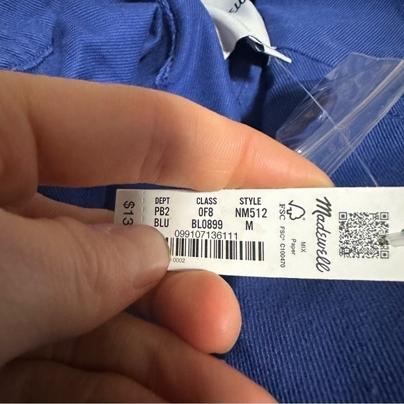 Madewell Crossover Blazer in (Re)generative Chino bluestone - Picture 5 of 5